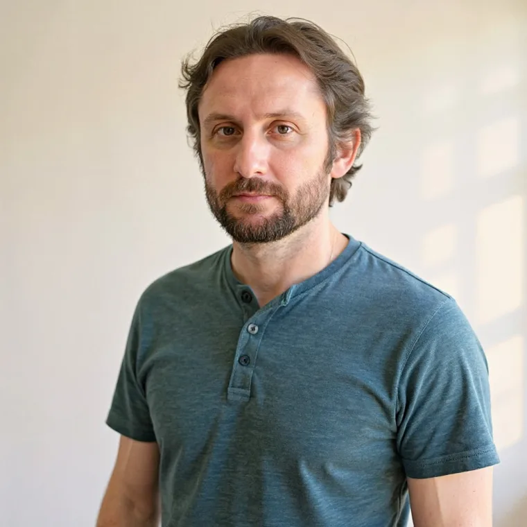 Eric Eaglstun — editorial portrait in window light